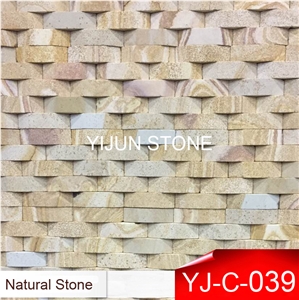 Sandstone Exposed Wall Stone for Sale, Wall Natural Sandstone Wall Decor from Hebei , China. Polished Surface