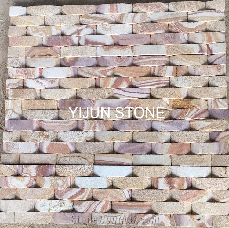 Sandstone Exposed Wall Stone for Sale, Wall Natural Sandstone Wall Decor from Hebei , China. Polished Surface