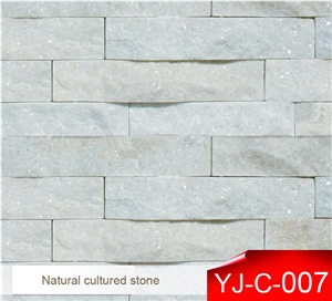 Sparkle Natural Stone Used to Interior Wall Decoration, White Quartzite Wall Cladding, Wall Panel Made in China, Hebei
