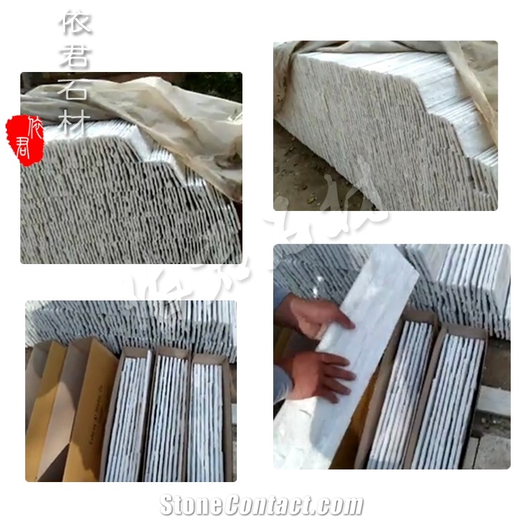Sparkle Natural Stone Used to Interior Wall Decoration, White Quartzite Wall Cladding, Wall Panel Made in China, Hebei