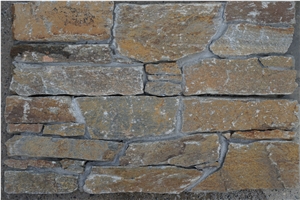 Warm Color Slate Cement Cultured Stone, China Slate Ledgestone Fireplace Surrond Decorative