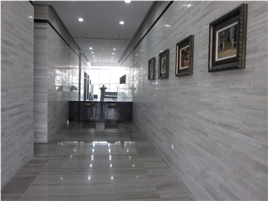 Grey Wood Grain Slab,Block/Silk Georgette Light Grey Wood Grain Vein Marble Tiles/Natural Building Stone Flooring/Feature Wall,Interior Paving,Cladding,Decoration/Quarry Owner