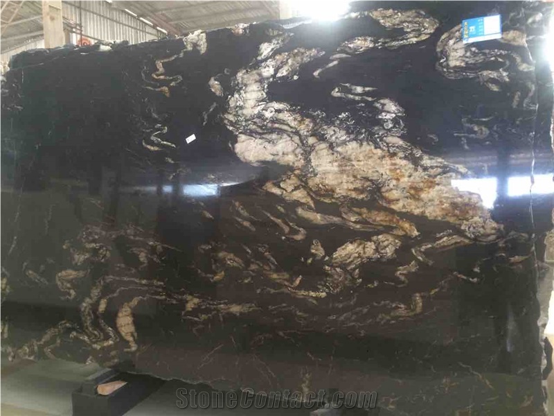 Brazil Titanium Granite Slabs/ Black Cosmics Granite/Titanium Slabs