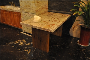 Own Factory High Quality Cheapest Polished Piccsso Quartzite Slabs,Yellow Quartzite Slabs & Tiles & Cut-To-Size for Floor Covering and Wall Cladding,For Project/Hotel/House,Large Quantity in Stock