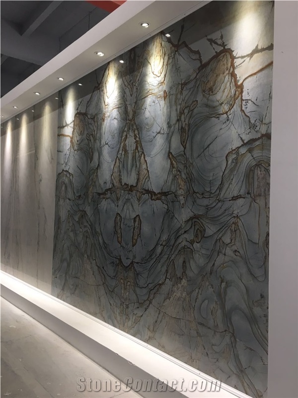 Roman Blue Quartzite Tiles &Slabs/Roma Imperiale/Blue Mare/Brazil Blue