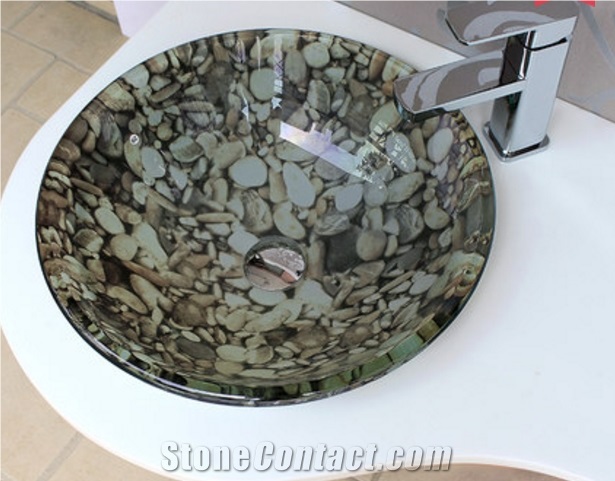 Bathroom Sinks, Green Vessel Sinks, Round Basins