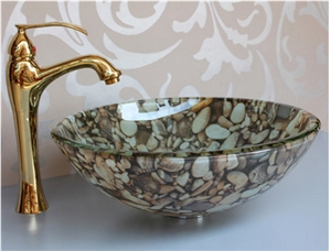 Bathroom Sinks, Green Vessel Sinks, Round Basins