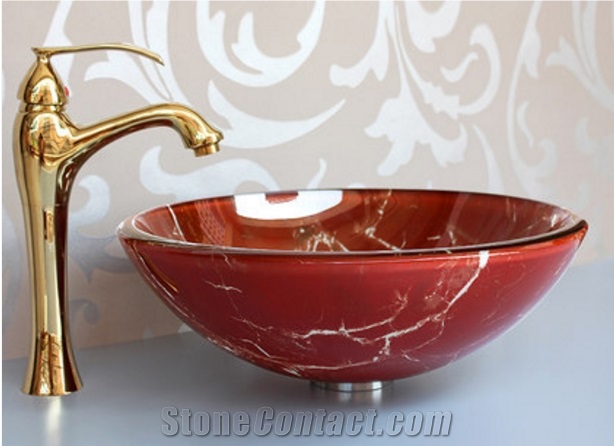 Brown Round Sinks, Vessel Sinks, Bathroom Sinks