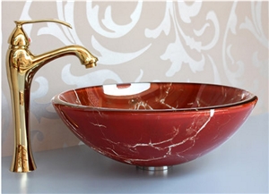 Brown Round Sinks, Vessel Sinks, Bathroom Sinks