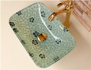 Rectangle Glass Sinks, Bathroom Sinks, Vessel Sinks