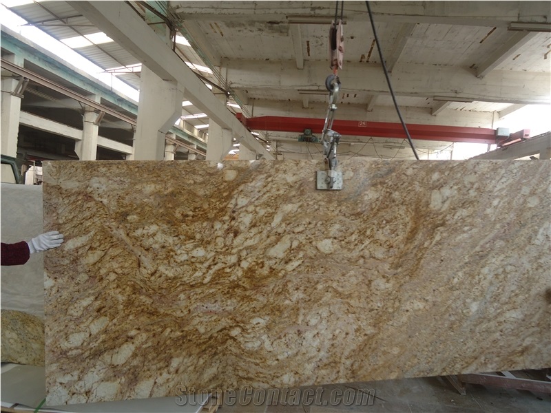 African Rainbow Granite Countertops/African Gold Granite/African Yellow Granite/Exotic Granite from Africa/Good Prices African Granite