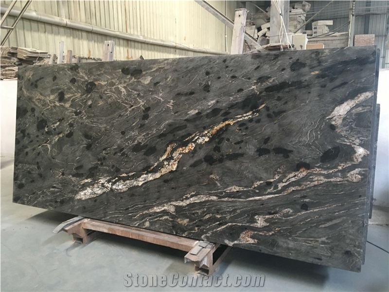 Black Cosmic Granite Slabs, Titanium Granite Slabs, Cosmic Night,Cosmic Brazil Black Cosmic Slabs, Cosmic Black Granite,Granito Preto Cosmico, Black Cosmic Granite, Exotic Granite
