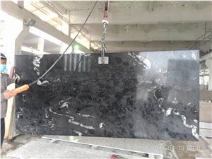 Black Cosmic Granite Slabs, Titanium Granite Slabs, Cosmic Night,Cosmic Brazil Black Cosmic Slabs, Cosmic Black Granite,Granito Preto Cosmico, Black Cosmic Granite, Exotic Granite