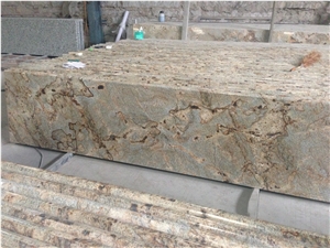 Brazil Lapidus Kitchen Countertops/Lapidus Kitchen Islands/Lapidus Gold Kitchen Countertops/Golden Lapidus/Lapidus Storm/Juparana Lapidus/Lapidus Granite Kitchen Peninsula/Lapidus Tops