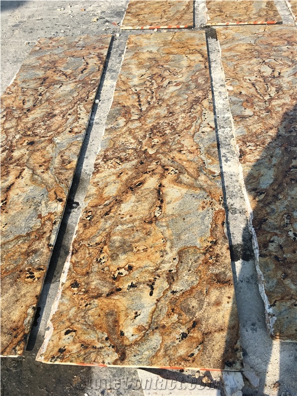 Brazil Lapidus Kitchen Countertops/Lapidus Kitchen Islands/Lapidus Gold Kitchen Countertops/Golden Lapidus/Lapidus Storm/Juparana Lapidus/Lapidus Granite Kitchen Peninsula/Lapidus Tops