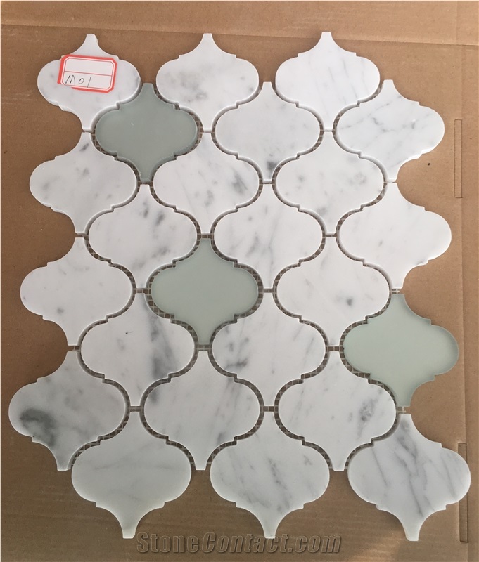 Cararra White Marble Mosaic/Bianco Carrara Marble Mosaic, Hexagon Mosaic, Floor/Wall Mosaic/Mosaic Border/Chinse White Marble Mosaic/White Wood Marble Mosaic/Onyx Mosaic/Slate Mosaic