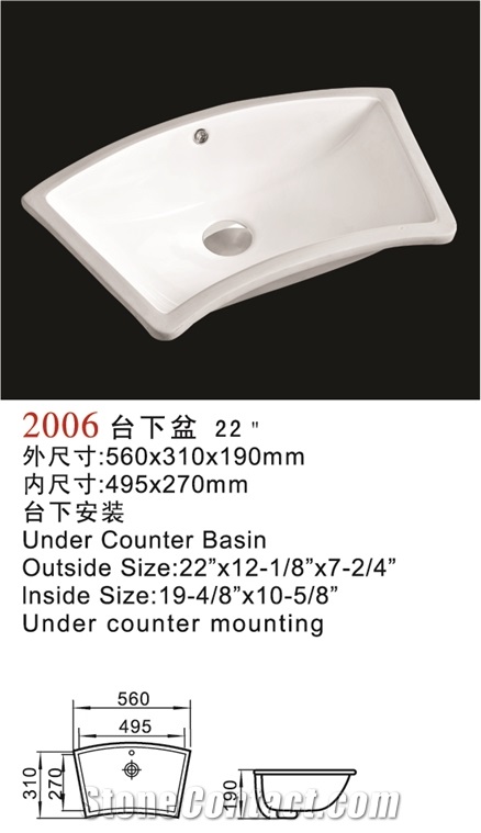 Ceramic Sinks/Porcelain Sinks/Porcelain Bowls/Bathroom Basins/Sink Bowls