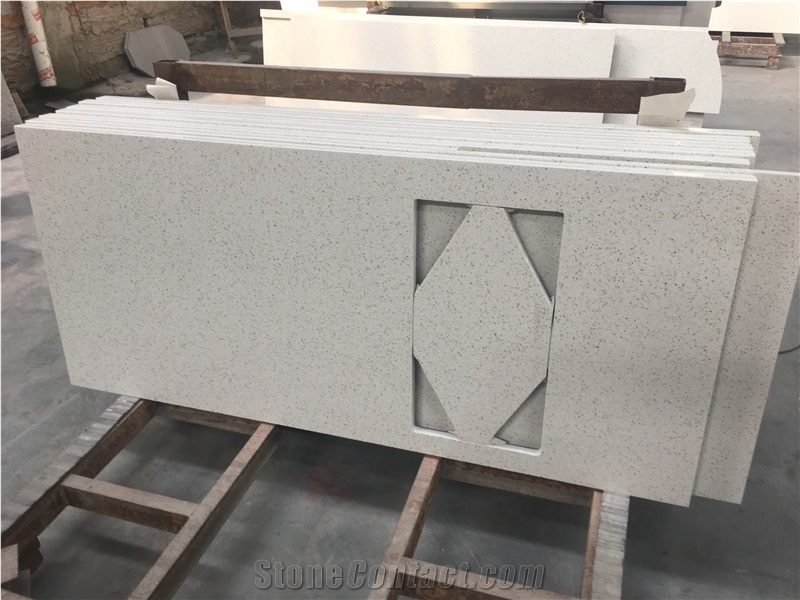 Crystal White Quartz/White Sparkle Quartz/White Quartz Stone Slabs/High Quality Marble Like Quartz Stone