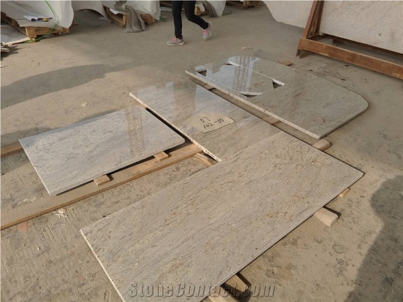 India River White Kitchen Countertop/River White Kitchen Island Tops/River White Bar Tops/White River Peninsulas/River White Granite/River Valley Granite/New River White Granite/Valley White Granite