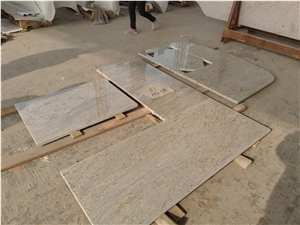 India River White Kitchen Countertop/River White Kitchen Island Tops/River White Bar Tops/White River Peninsulas/River White Granite/River Valley Granite/New River White Granite/Valley White Granite