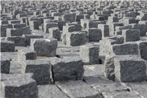 Silver Grey Granite Rough Cobbles (Natural Split)