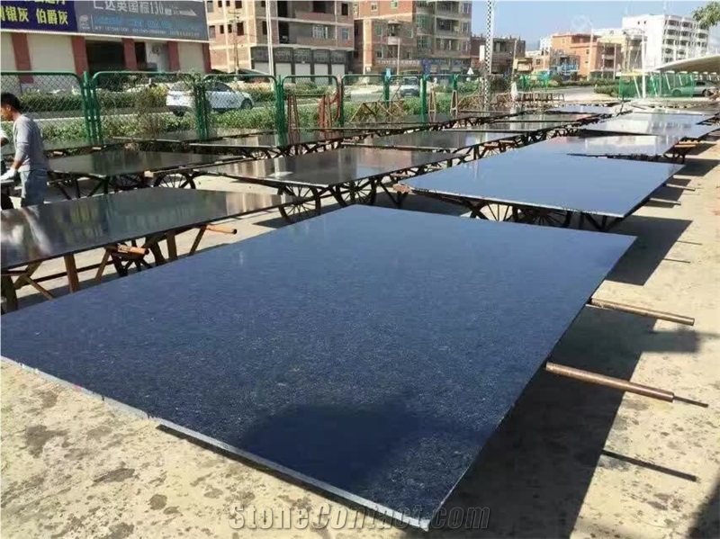 Angola Blue Slabs & Tiles, Blue Andes Granite Slabs