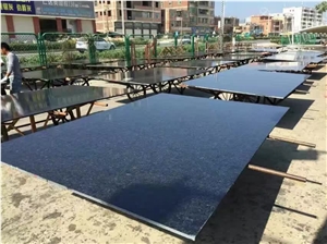 Angola Blue Slabs & Tiles, Blue Andes Granite Slabs