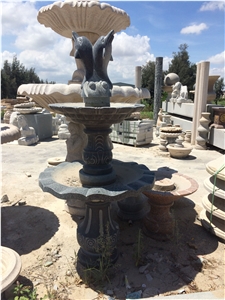 China Gris Perla White Granite Fountain and Carving Crafts