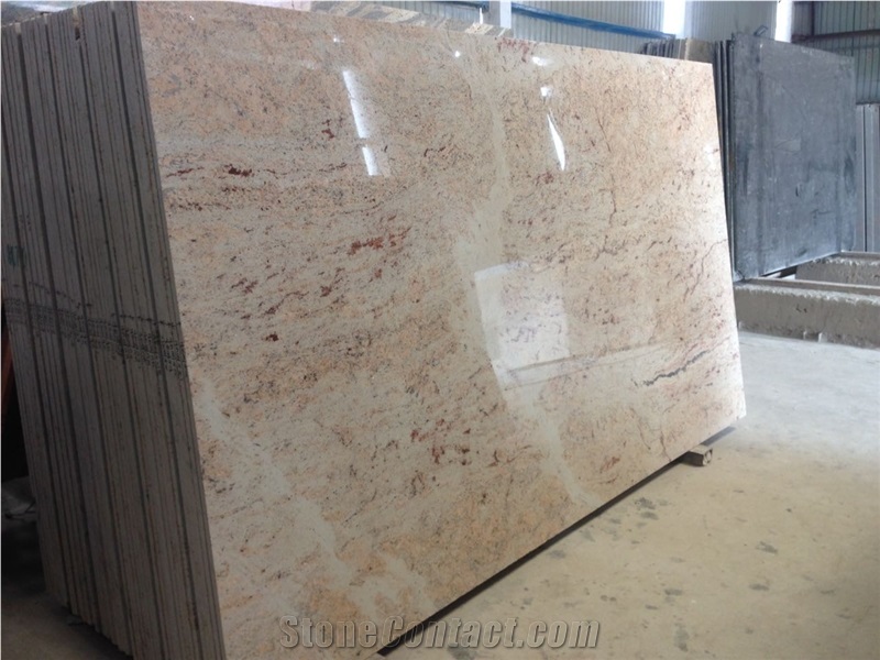 Ivory Brown Granite Slabs