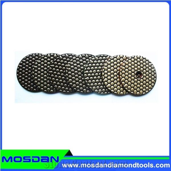 4 Inch Dry Granite Polishing Pads for Angle Grinder