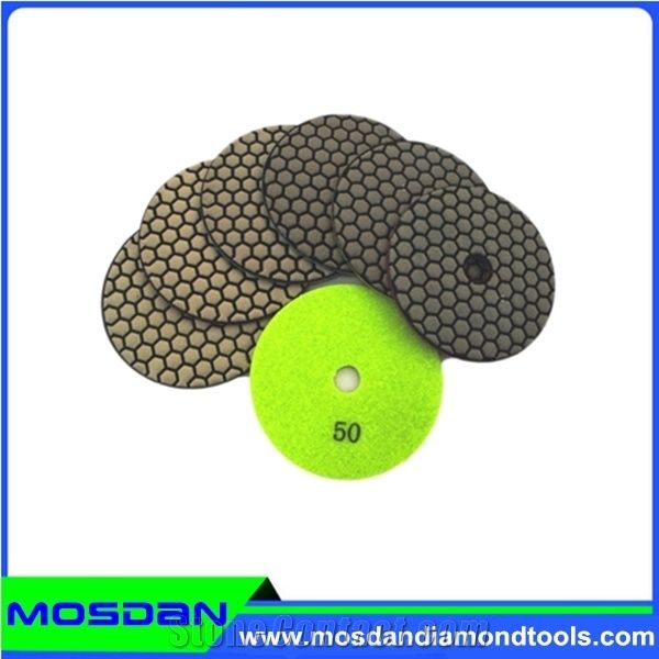 4 Inch Dry Granite Polishing Pads for Angle Grinder