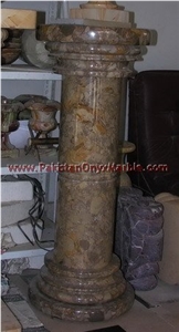 Coral Gem Marble Pedestals Collection Coral Gem Marble Pedestals Collection