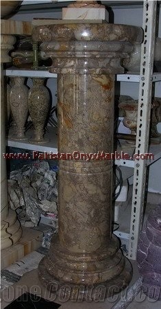 Coral Gem Marble Pedestals Collection