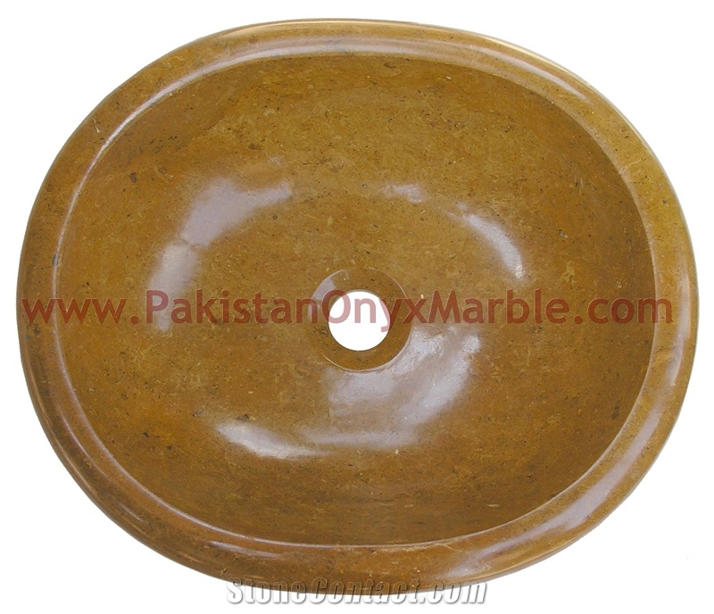 Indus Gold (Inca Gold) Marble Sinks Basins
