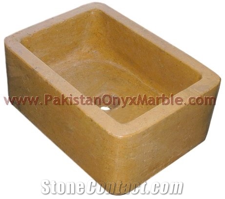 Indus Gold (Inca Gold) Marble Sinks Basins