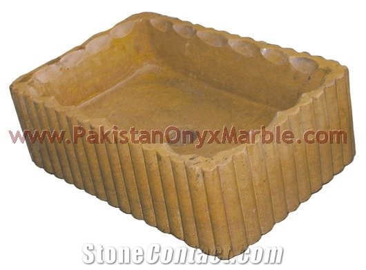 Indus Gold (Inca Gold) Marble Sinks Basins
