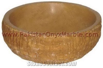 Indus Gold (Inca Gold) Marble Sinks Basins