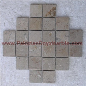 Sahara Beige Marble Mosaic Tiles