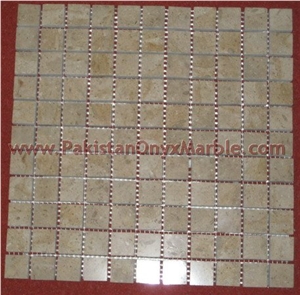 Sahara Beige Marble Mosaic Tiles