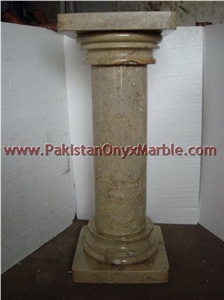 Sahara Beige Marble Pedestals Collection