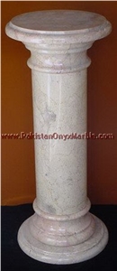 Sahara Beige Marble Pedestals Collection