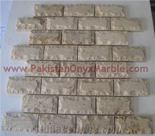 Sahara Gold (Champaign) Marble Mosaic Tiles
