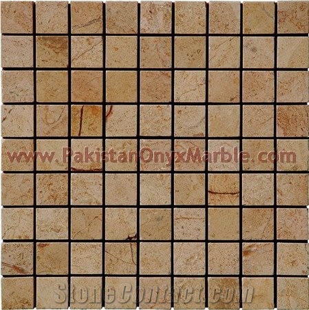 Sahara Gold (Champaign) Marble Mosaic Tiles