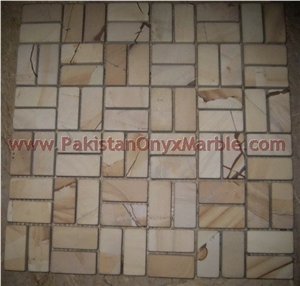 Teakwood ( Burmateak ) Mosaic Tiles
