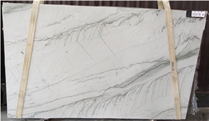 Infinity White Sea Pearl Quartzite Slab