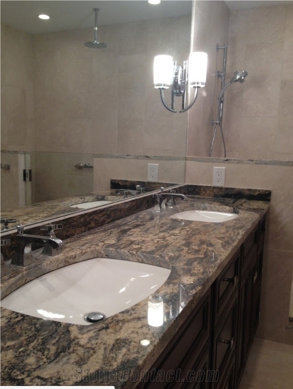 Comet Granite Eased Edge Bathroom Vanity Top
