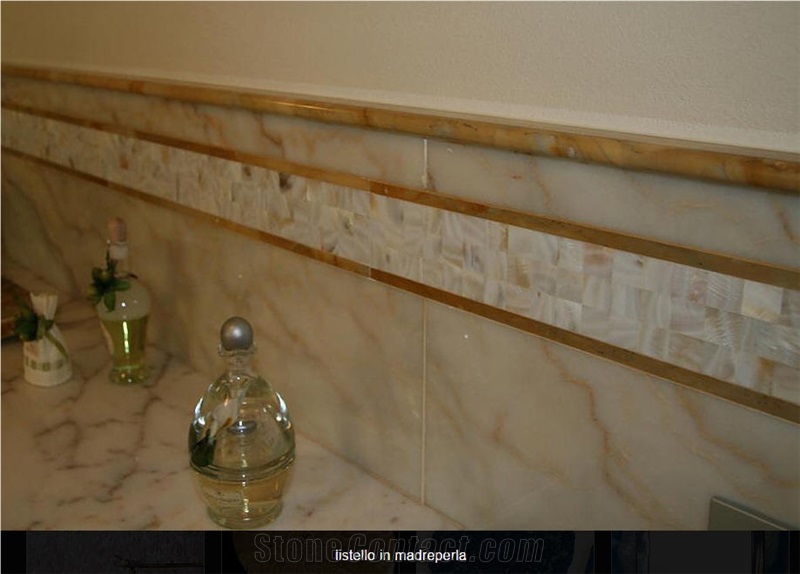Listello in Madre Perla Mother Of Pearl Mosaic