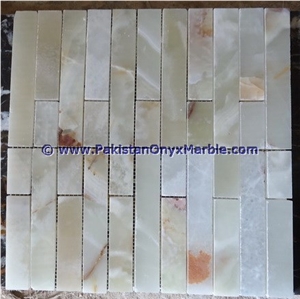 Art Design Light Green Onyx Mosaic Tiles Collections