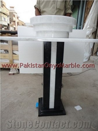 Attractive Price New Type Marble Pedestals Sinks and Basins