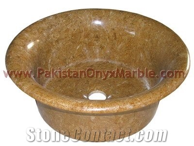 Best Popular Indus Gold (Inca Gold) Marble Sinks Basins